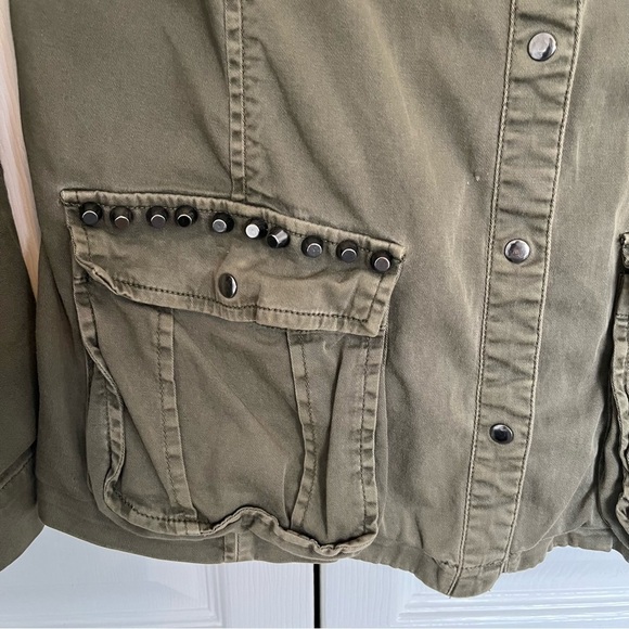 Guess Green Military Twill Jacket Size S - Picture 5 of 7
